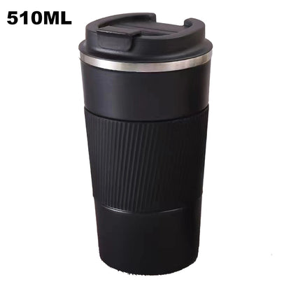 380 Ml /510 Ml Stainless Steel Coffee Cups Leak-Proof Non-Slip Thermal Mug Car Vacuum Water Bottle for Travel Coffeeware Teaware