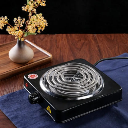 1000W Electric Stove Iron Burner Hot Plate Portable Kitchen Cooker Coffee Heater Milk Soup Durable Asjustable Quick