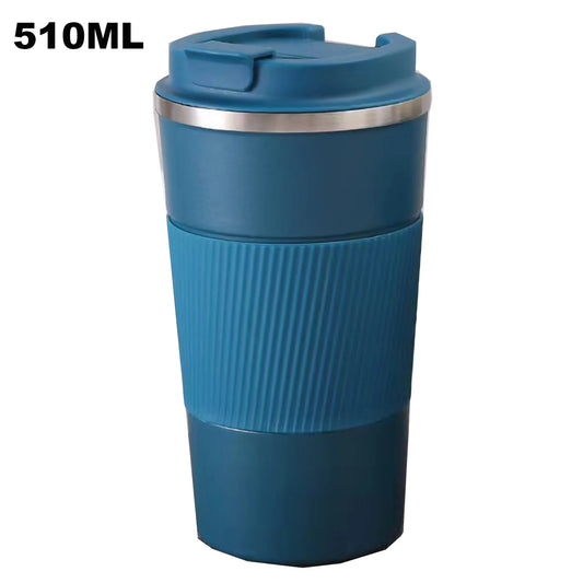 380 Ml /510 Ml Stainless Steel Coffee Cups Leak-Proof Non-Slip Thermal Mug Car Vacuum Water Bottle for Travel Coffeeware Teaware