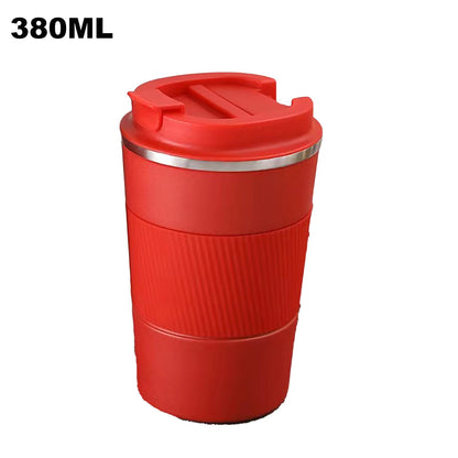 380 Ml /510 Ml Stainless Steel Coffee Cups Leak-Proof Non-Slip Thermal Mug Car Vacuum Water Bottle for Travel Coffeeware Teaware