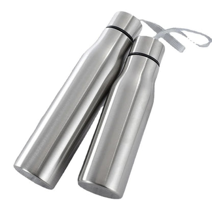 500ml/1000ml Sport Water Bottle Single-layer Rugged Cup Travel Camping Sports Drink Bottles Drinkware Stainless Steel